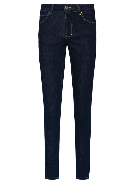 Guess Guess Jeans hlače Curve X W1RAJ2 D4AK2 Mornarsko modra Skinny Fit