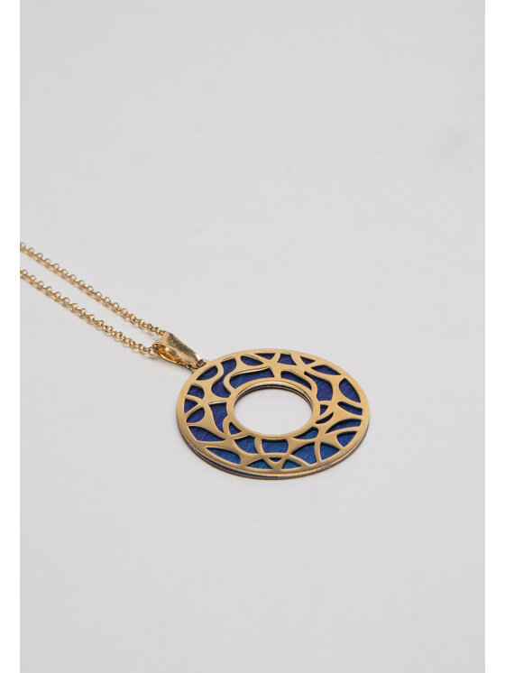 MARASIMSIM MARASIMSIM Náhrdelník Blue Orient Zlatá