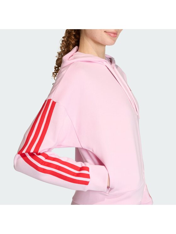 adidas adidas Majica dugih rukava Essentials 3-Stripes KD4789 Ružičasta Regular Fit