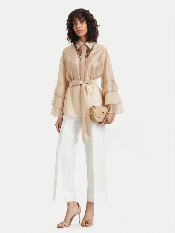 ACCESS FASHION ACCESS FASHION Hlače 63-5021-135 Bijela Regular Fit