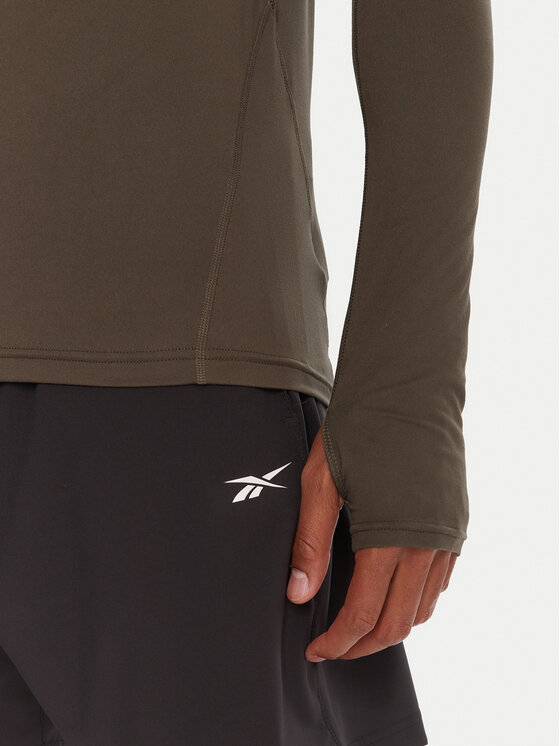 Reebok Reebok Технічна футболка RK25177CCM Хакі Regular Fit