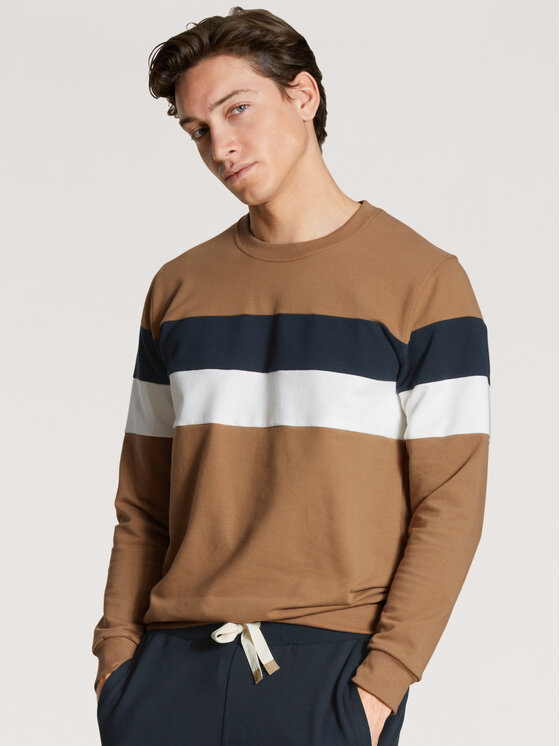 Calida Calida Bluza 15111 Brązowy Regular Fit