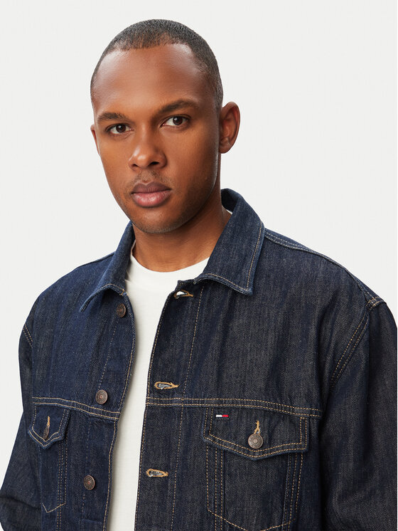 Tommy Jeans Tommy Jeans Traper jakna Jaimie DM0DM23328 Tamnoplava Regular Fit