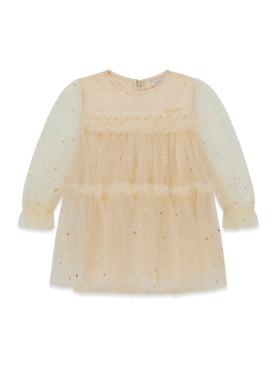 Guess Kids Guess Kids Sukienka codzienna 180752 Beżowy Classic Fit