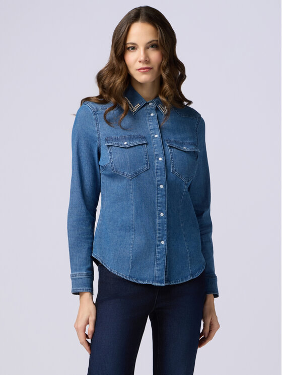 Oltre Oltre Camicia 5632R102888N024 Blu Slim Fit