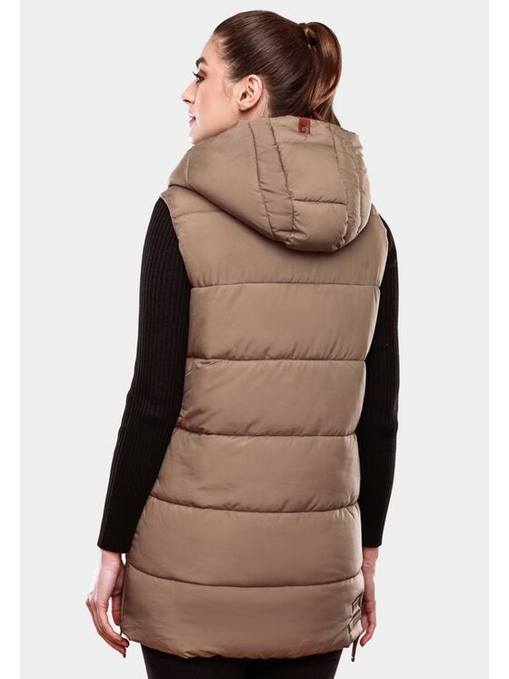 Navahoo Navahoo Bezrękawnik Madilynaa Brązowy Casual Fit