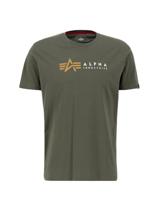 Alpha Industries Alpha Industries Tričko AI.118502-142-XXL Kaki Regular Fit