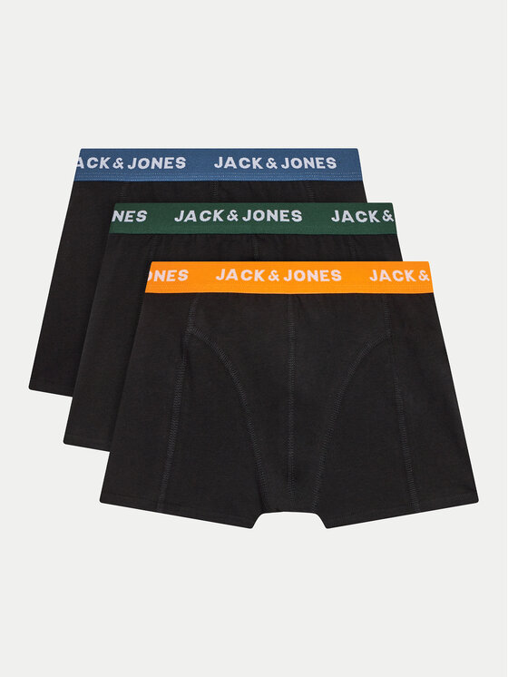 Jack&Jones Junior Súprava 3 kusov boxeriek 12250204 Čierna