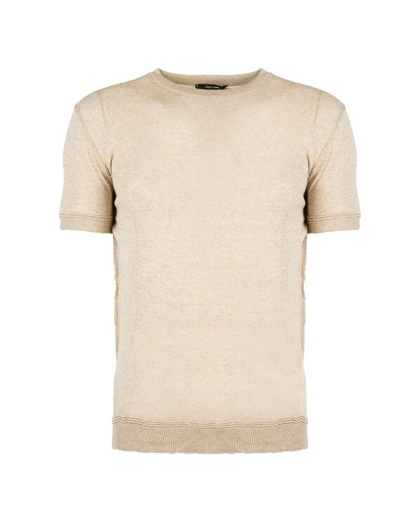 Xagon Xagon T-shirt P21081J11202 Beige Regular Fit