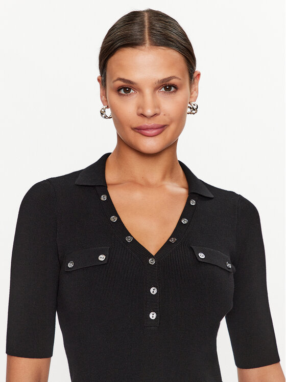 Guess Guess Vestito di maglia W3YK45 Z2YN2 Nero Bodycon Fit