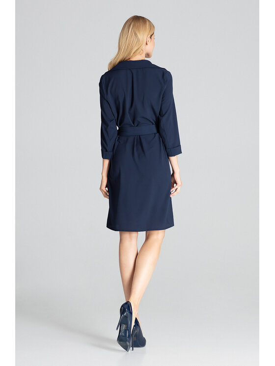 FIGL FIGL Sukienka codzienna M680 Granatowy Regular Fit