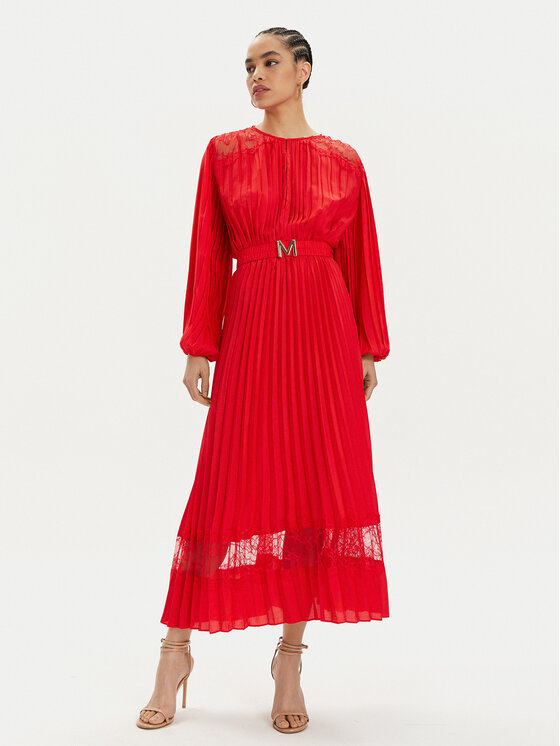 LOLA CASADEMUNT LOLA CASADEMUNT Koktejlové šaty MS2416006 Červená Regular Fit