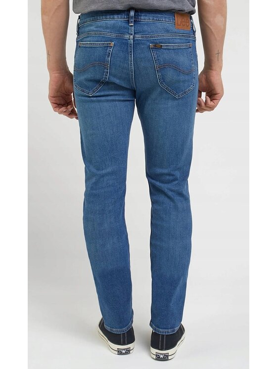 Lee Lee Jeansy Rider Niebieski Slim Fit