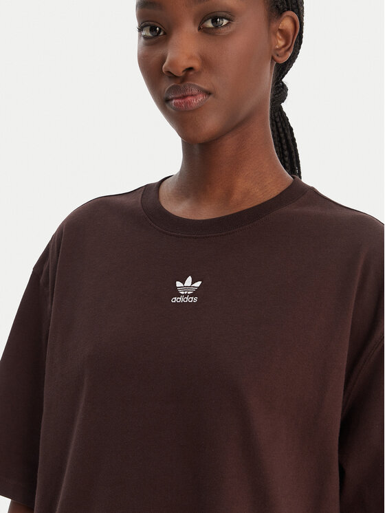 adidas adidas T-shirt Essentials Boyfriend KD1371 Smeđa Oversize