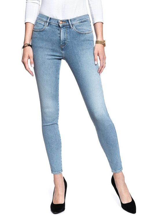 Wrangler Wrangler Jeans HIGH SKINNY Blu Skinny Fit