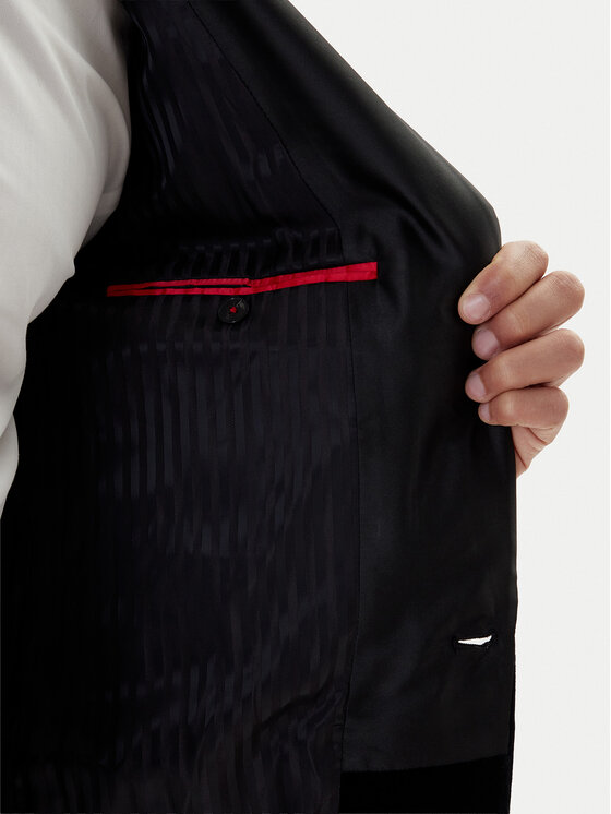 HUGO HUGO Zakó Henry254E1X 50549032 Fekete Slim Fit