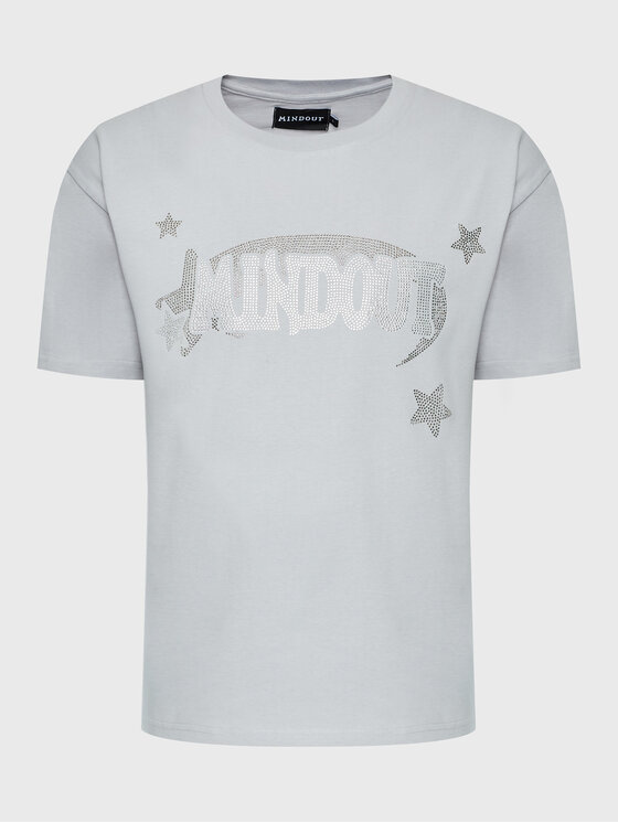 Mindout T-krekls Unisex Starlight Pelēks Oversize