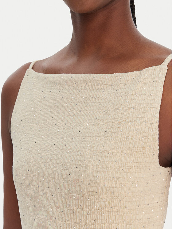 Guess Guess Abito da cocktail W6GKA1 K3488 Beige Slim Fit