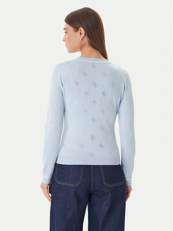 Guess Guess Strickjacke W6GR18 Z0605 Blau Regular Fit