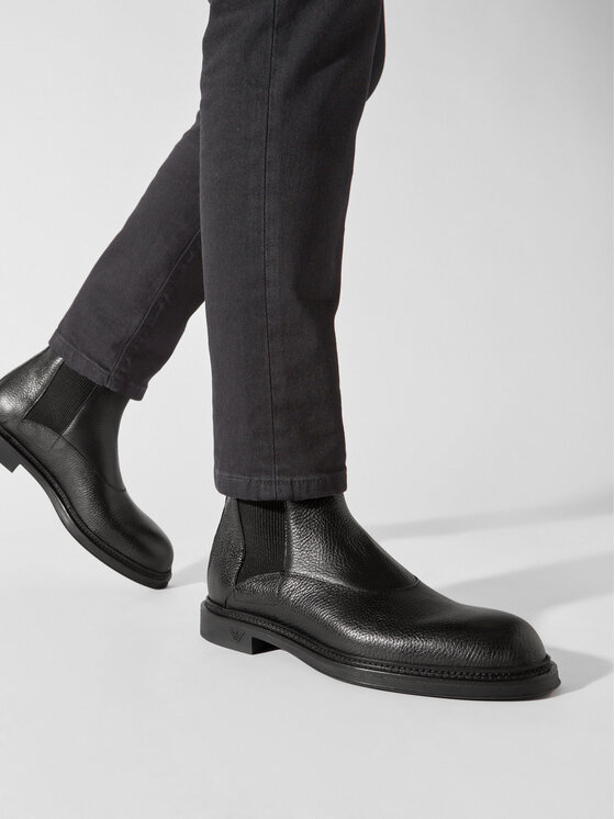 Emporio Armani Ghete Jodhpur X4M389 XF583 00002 Negru