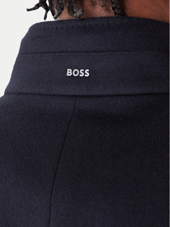 BOSS BOSS Вълнено палто H-Hyde 50551078 Тъмносин Slim Fit