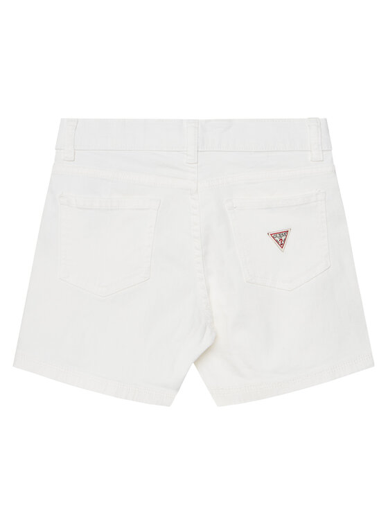 Guess Guess Džínové šortky J4RD19 WE620 Bílá Regular Fit