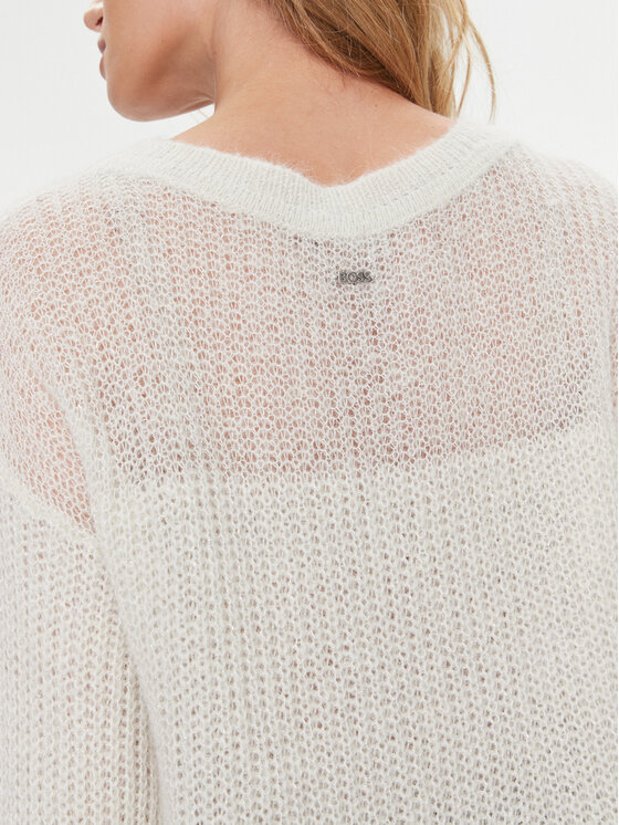 BOSS Boss Pullover Fuoline 50493836 Écru Regular Fit
