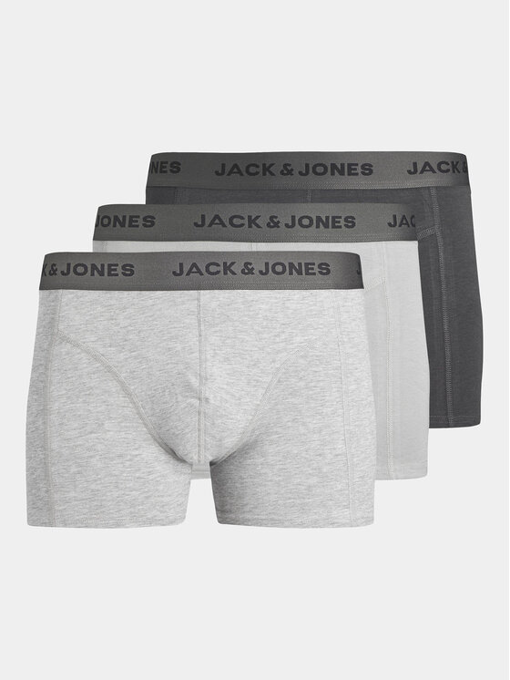 Jack&Jones Jack&Jones Set od 3 para bokserica Yannick 12252801 Siva