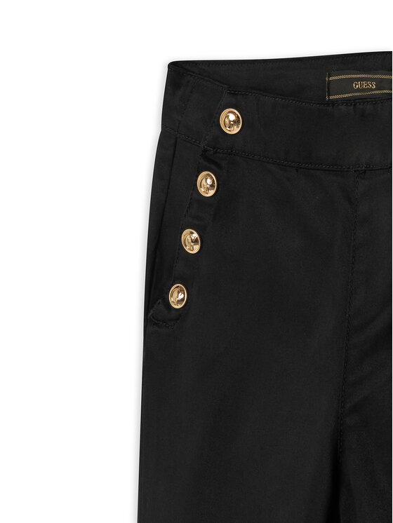 Guess Guess Bavlnené nohavice J6RB09 WF7H0 Čierna Bootcut Fit