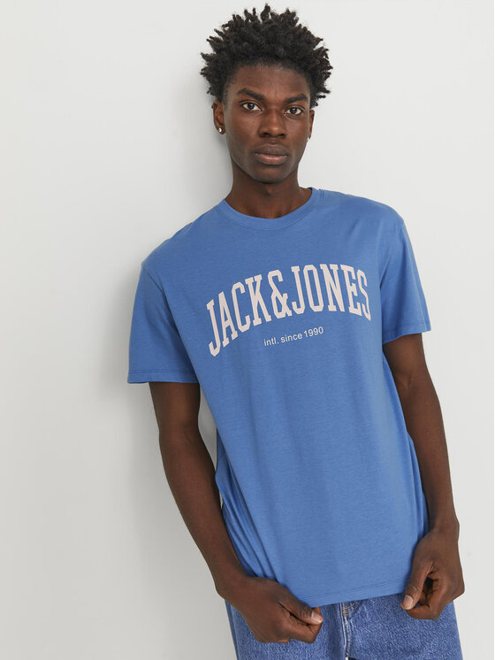 Jack&Jones Jack&Jones Tričko Josh 12236514 Modrá Relaxed Fit