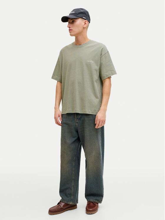 Jack & Jones Jack & Jones T-Shirt Montauk Back 12290892 Zielony Regular Fit