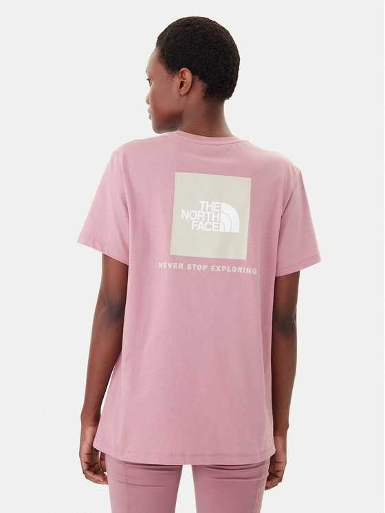 The North Face The North Face T-Shirt Redbox NF0A87NK Růžová Relaxed Fit