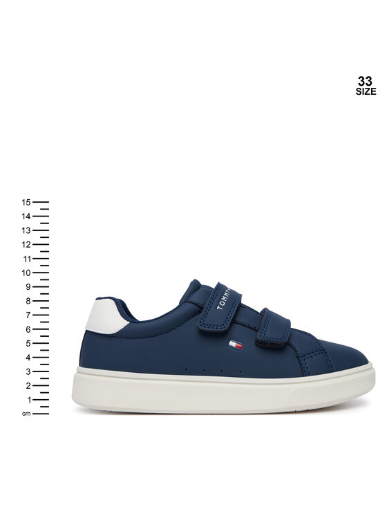 Tommy Hilfiger Tommy Hilfiger Laisvalaikio batai Low Cut Velcro Sneaker T1X9-35216-1355 S Tamsiai mėlyna