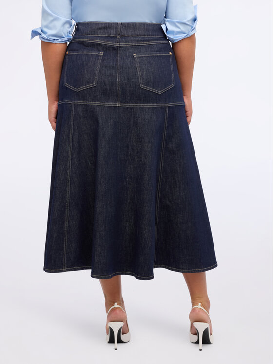 Fiorella Rubino Fiorella Rubino Gonna maxi 1440T000363N024 Blu A-Line Fit