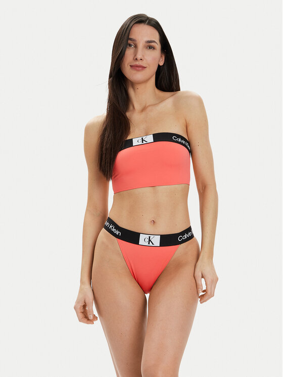 Calvin Klein Swimwear Calvin Klein Swimwear Góra od bikini KW0KW02355 Koralowy