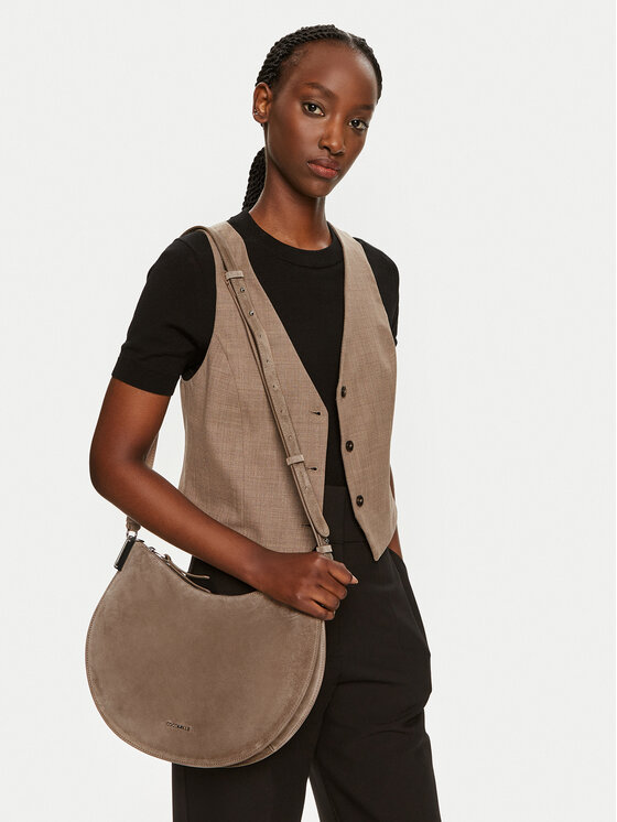 Coccinelle Coccinelle Ročna torba QKG Coccinellesunup Suede E1 QKG 13 02 01 Rjava