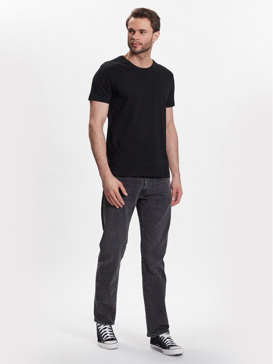 T-shirt Basic M02001-S23 Nero Regular Fit