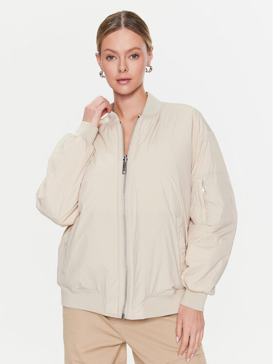 Calvin Klein Calvin Klein Bomber-jakk Light Paded Quilt Bomber Jacket K20K205178 Ekrüüvärv Regular Fit