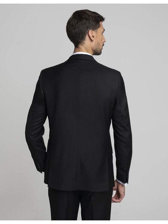 Borgio Borgio Marynarka martello Czarny Slim Fit