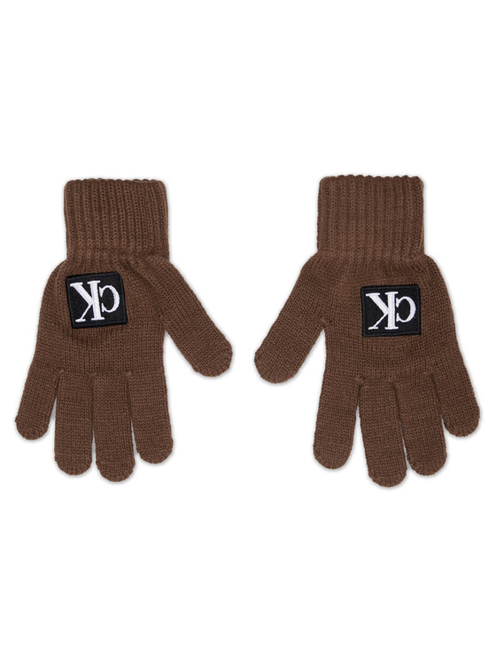 Calvin Klein Jeans Kinderhandschuhe - Kinderkleidung, Größe S_M Braun Monogram IU0IU00363