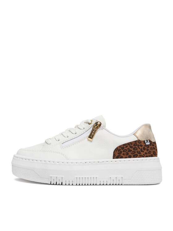 Rieker Rieker Sneakersy M1900-80 Biela