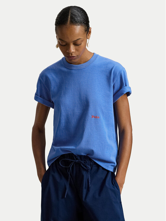 Polo Ralph Lauren Polo Ralph Lauren Marškinėliai 211A96263002 Mėlyna Regular Fit