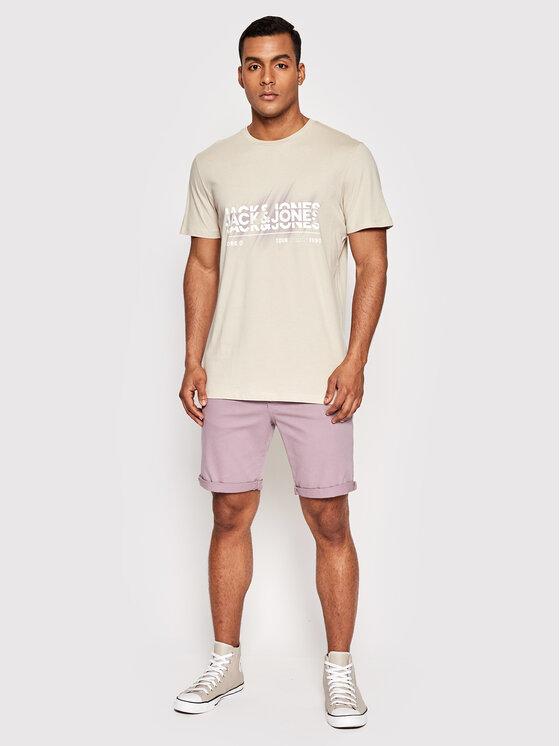 T-shirt Booster 12209209 Beige Regular Fit