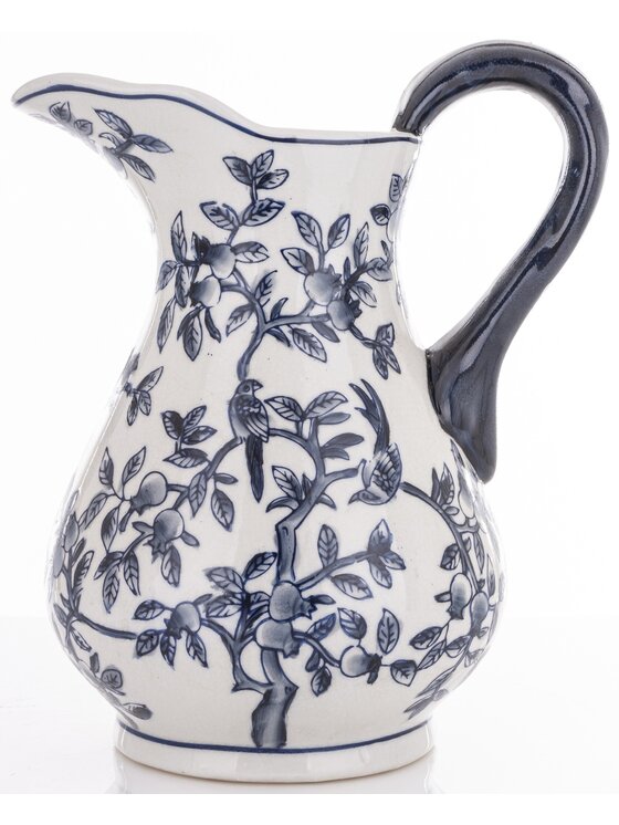 MIAhome MIAhome Dzbanek porcelanowy dekoracyjny MODELLO BLU z misą Biały