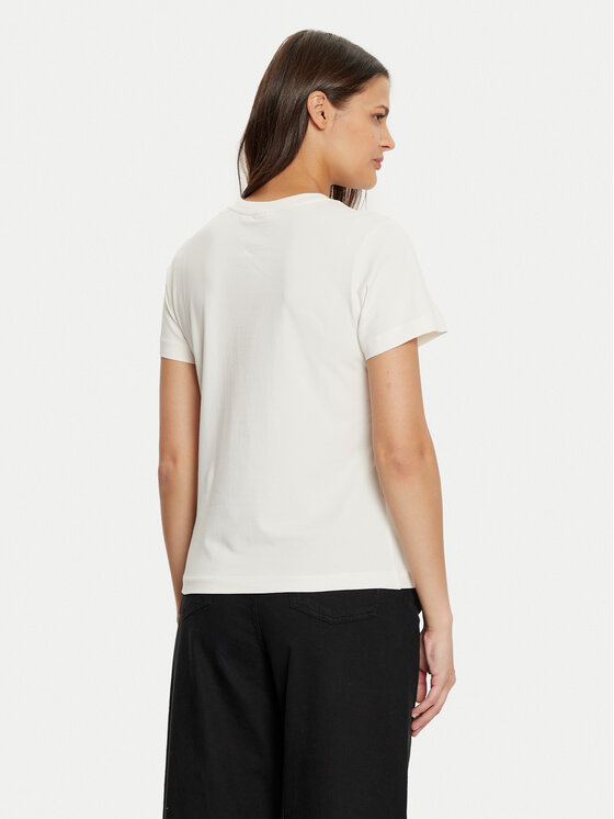 Guess Guess Tricou V5RI08 J1314 Écru Slim Fit