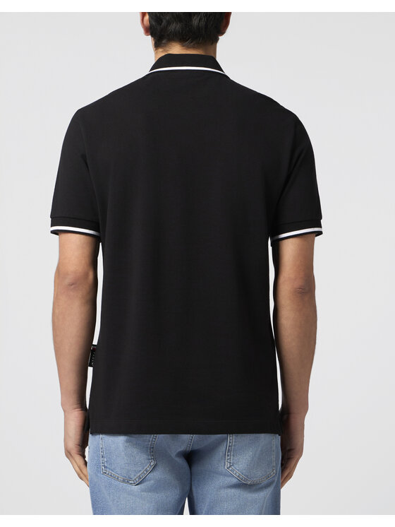 PHILIPP PLEIN PHILIPP PLEIN Polo 30555 Czarny Slim Fit