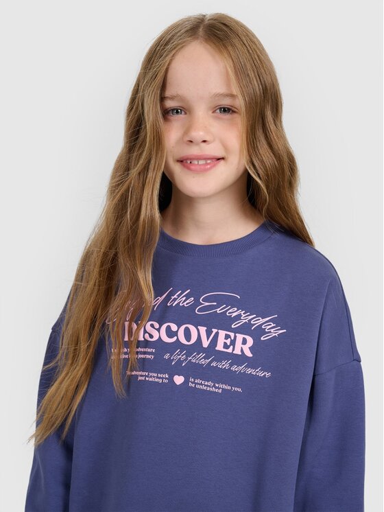 4F 4F Felpa 4FJRAW25TSWSF2428-33S Blu Oversize