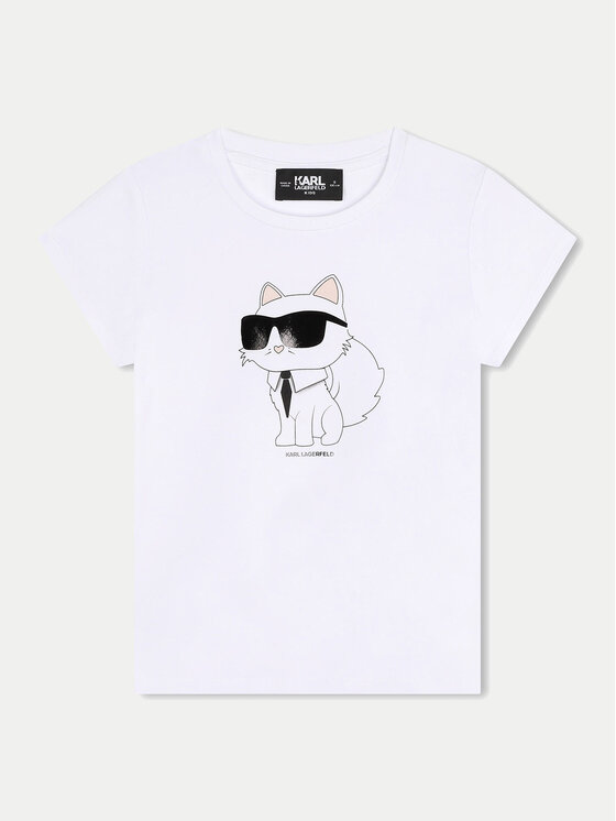 Karl Lagerfeld Kids T-krekls Z30211 D Balts Regular Fit