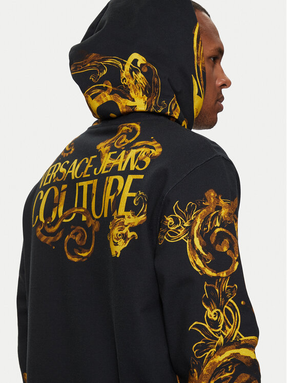 Versace Jeans Couture Versace Jeans Couture Džemperis 76GAI3HW Juoda Regular Fit