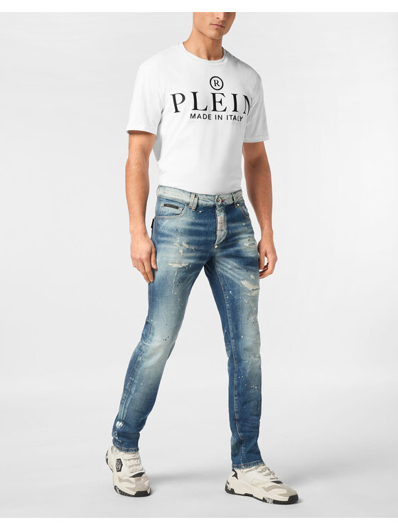 PHILIPP PLEIN PHILIPP PLEIN Jeansy 21677 Niebieski jasny Straight Leg
